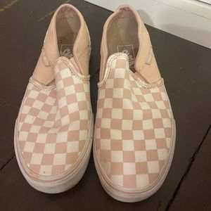 Pink Checkered Vans